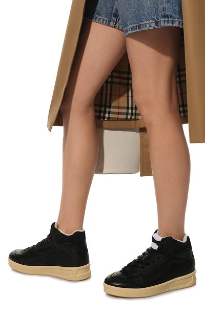 Кожаные кеды JIL SANDER, арт. JSWU860008-WUZ00004N, фото 3