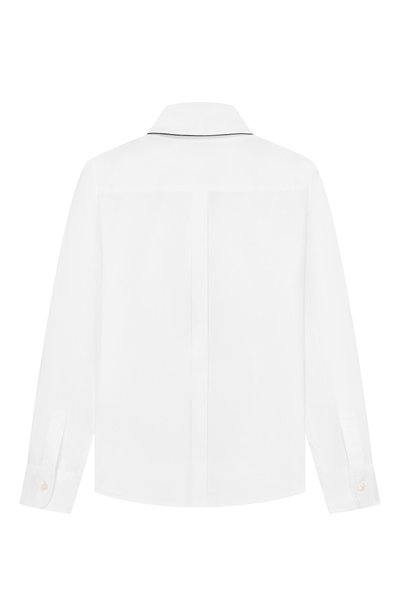 Хлопковая блузка DOLCE & GABBANA белого цвета по цене 41750 руб., арт. L56S70/FU5HW, фото 2 Хлопковая блузка DOLCE & GABBANA, арт. L56S70/FU5HW, фото 2