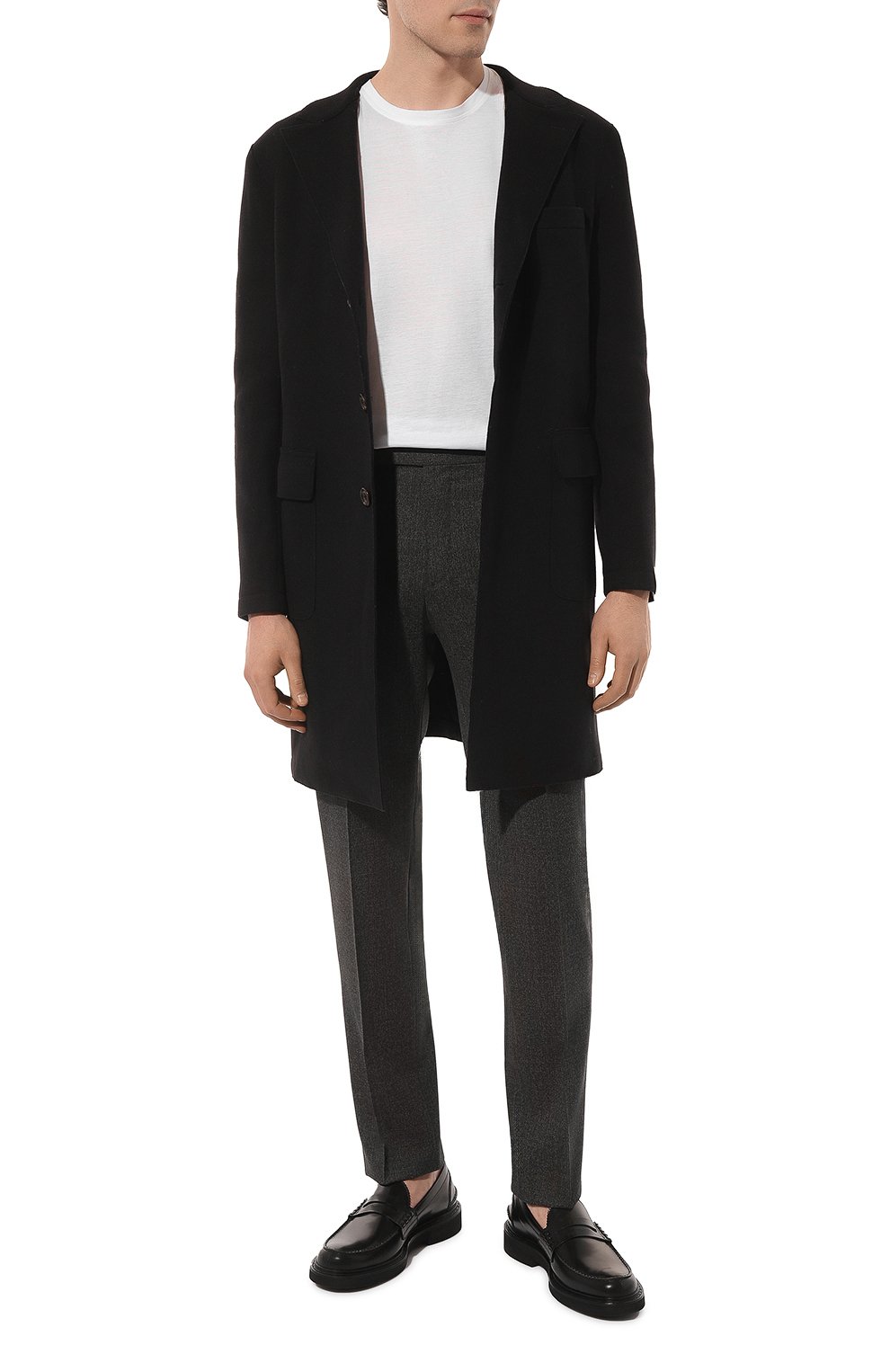 Шерстяные брюки ZEGNA темно-серого цвета по цене 69500 руб., арт. 644F00A6/75TB12, фото 2 Шерстяные брюки ZEGNA, арт. 644F00A6/75TB12, фото 2