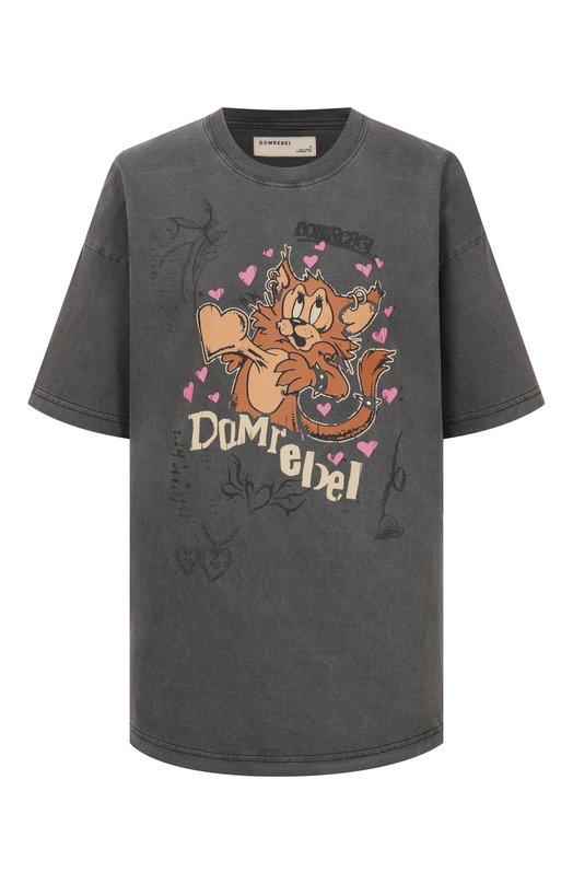 Хлопковая футболка DOMREBEL B00M/T-SHIRT Серый B00M/T-SHIRT