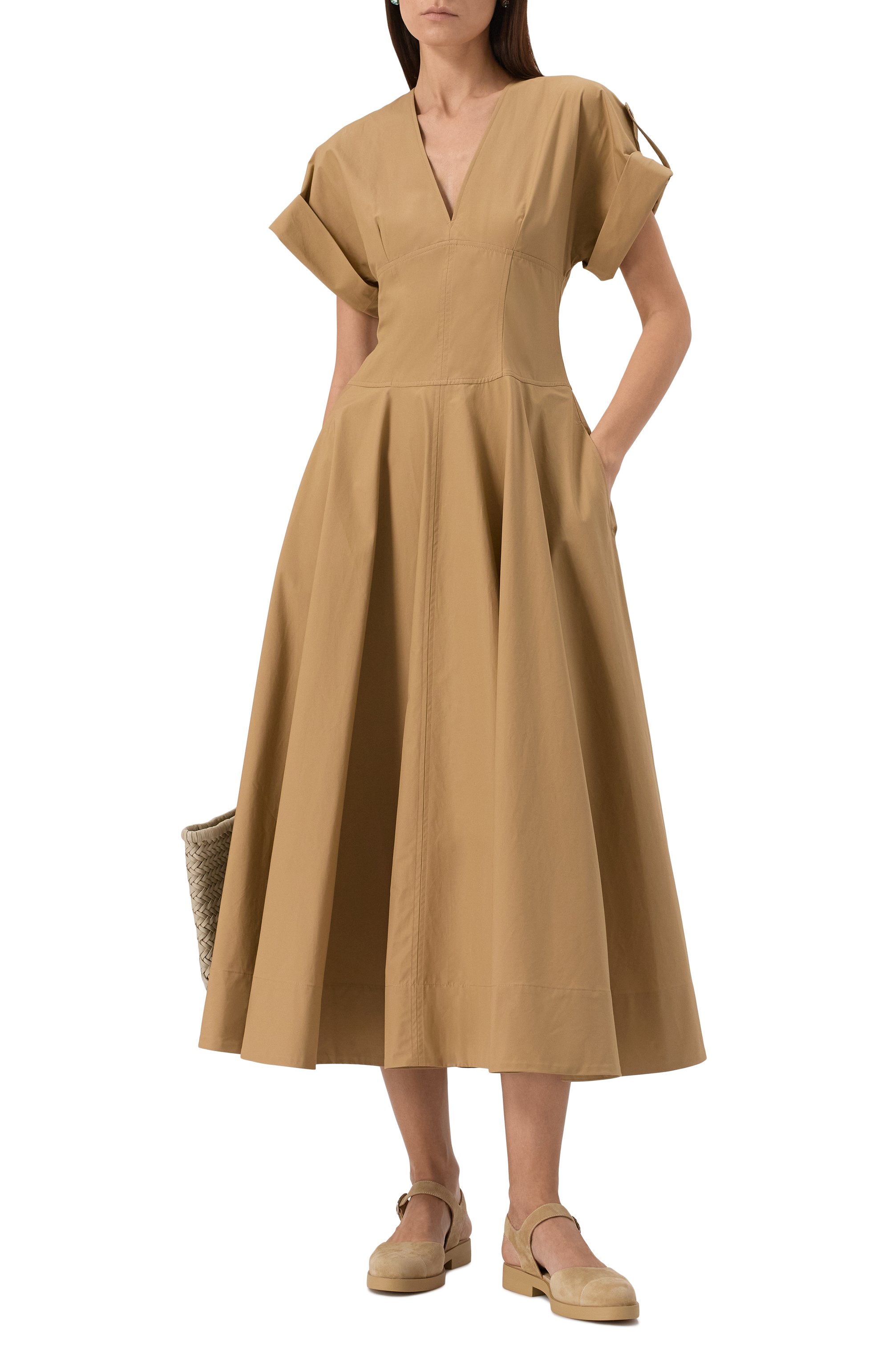 Хлопковое платье 12 STOREEZ, арт. 132630, фото 2