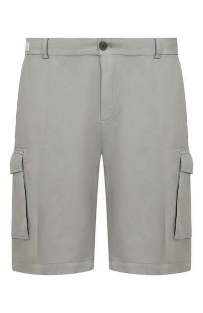 Мужские шорты из хлопка и льна PAUL&SHARK, арт. 26414035