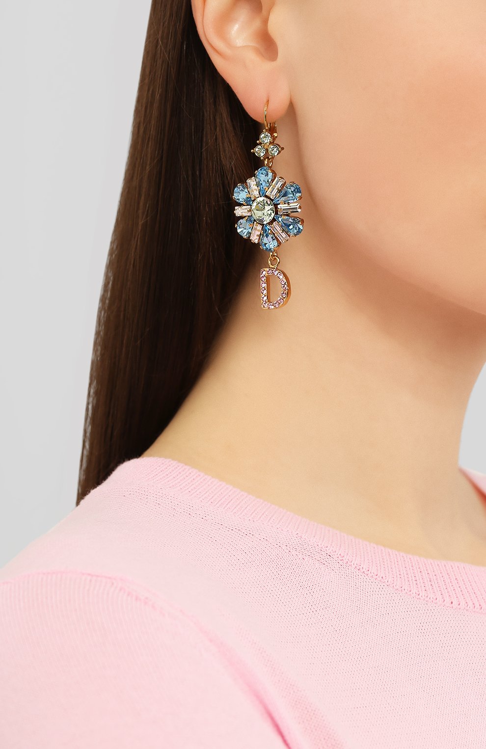 Серьги DOLCE & GABBANA разноцветного цвета по цене 64500 руб., арт. WEM2B7/W1111, фото 2 Серьги DOLCE & GABBANA, арт. WEM2B7/W1111, фото 2