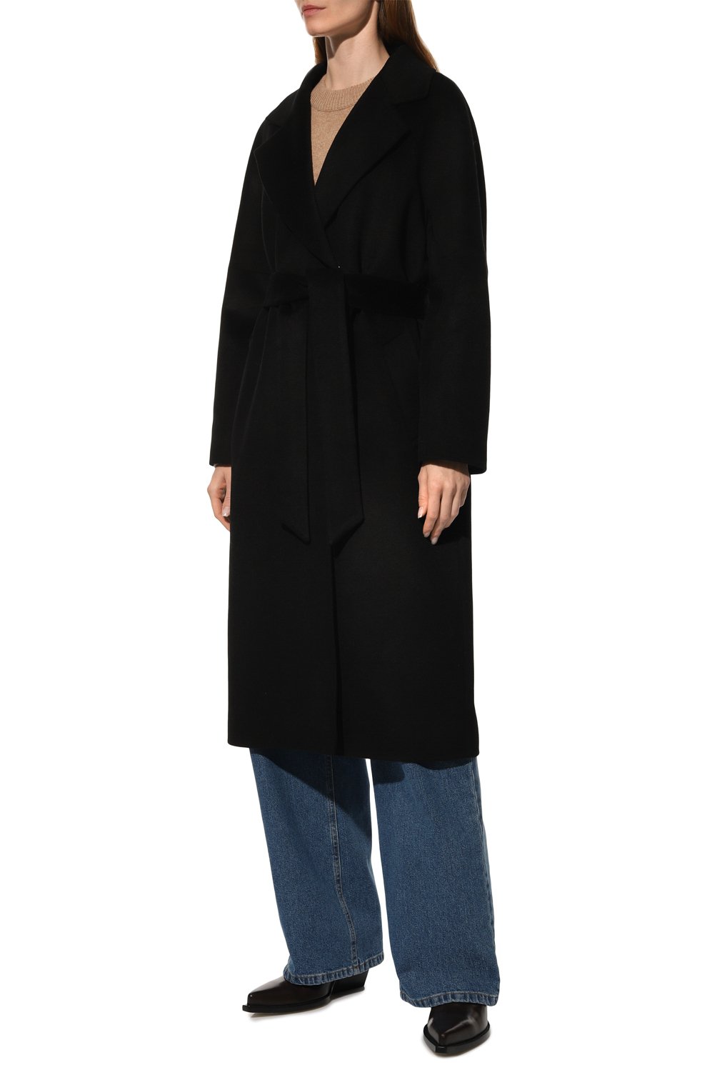 Пальто из шерсти и кашемира SEVEN LAB, арт. C12 black, фото 3
