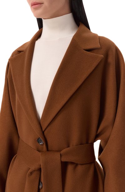 Кашемировое пальто KITON коричневого цвета по цене 995000 руб., арт. D62602K0583G, фото 5 Кашемировое пальто KITON, арт. D62602K0583G, фото 5