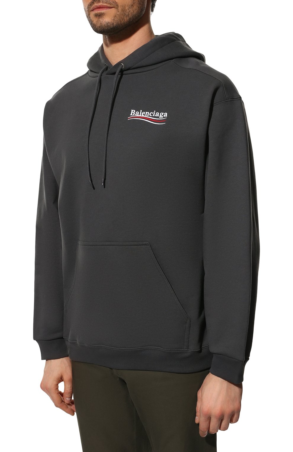 Хлопковое худи BALENCIAGA, арт. 600583/TKVI9, фото 3