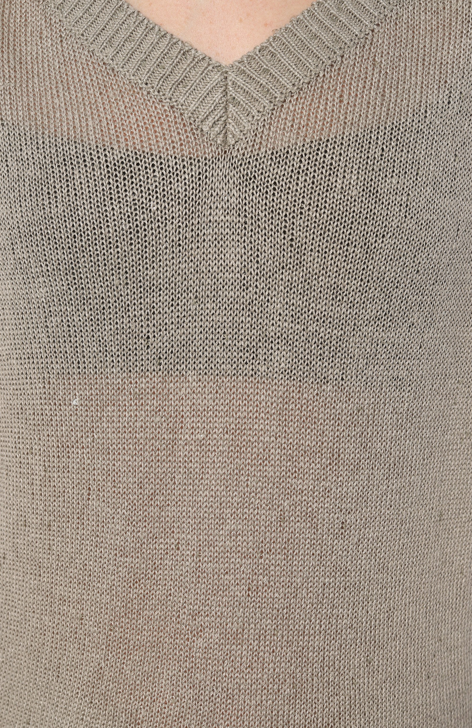 Пуловер изо льна и шелка BRUNELLO CUCINELLI, арт. M1000B1033, фото 5