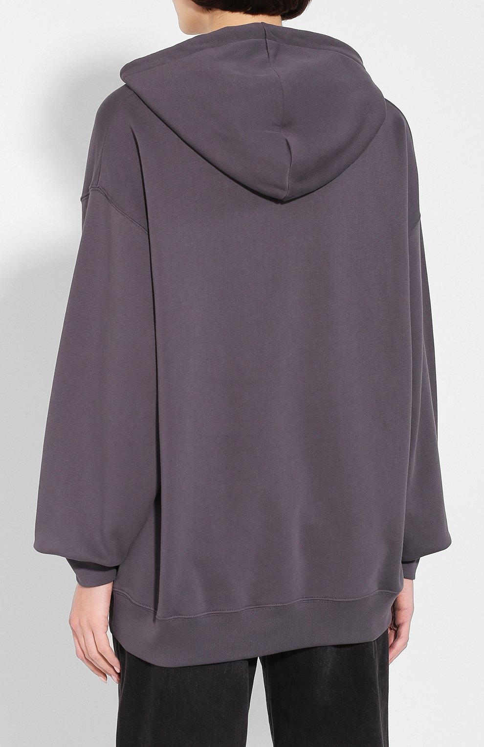 Хлопковое худи ACNE STUDIOS серого цвета по цене 43950 руб., арт. CI0009/W, фото 4 Хлопковое худи ACNE STUDIOS, арт. CI0009/W, фото 4