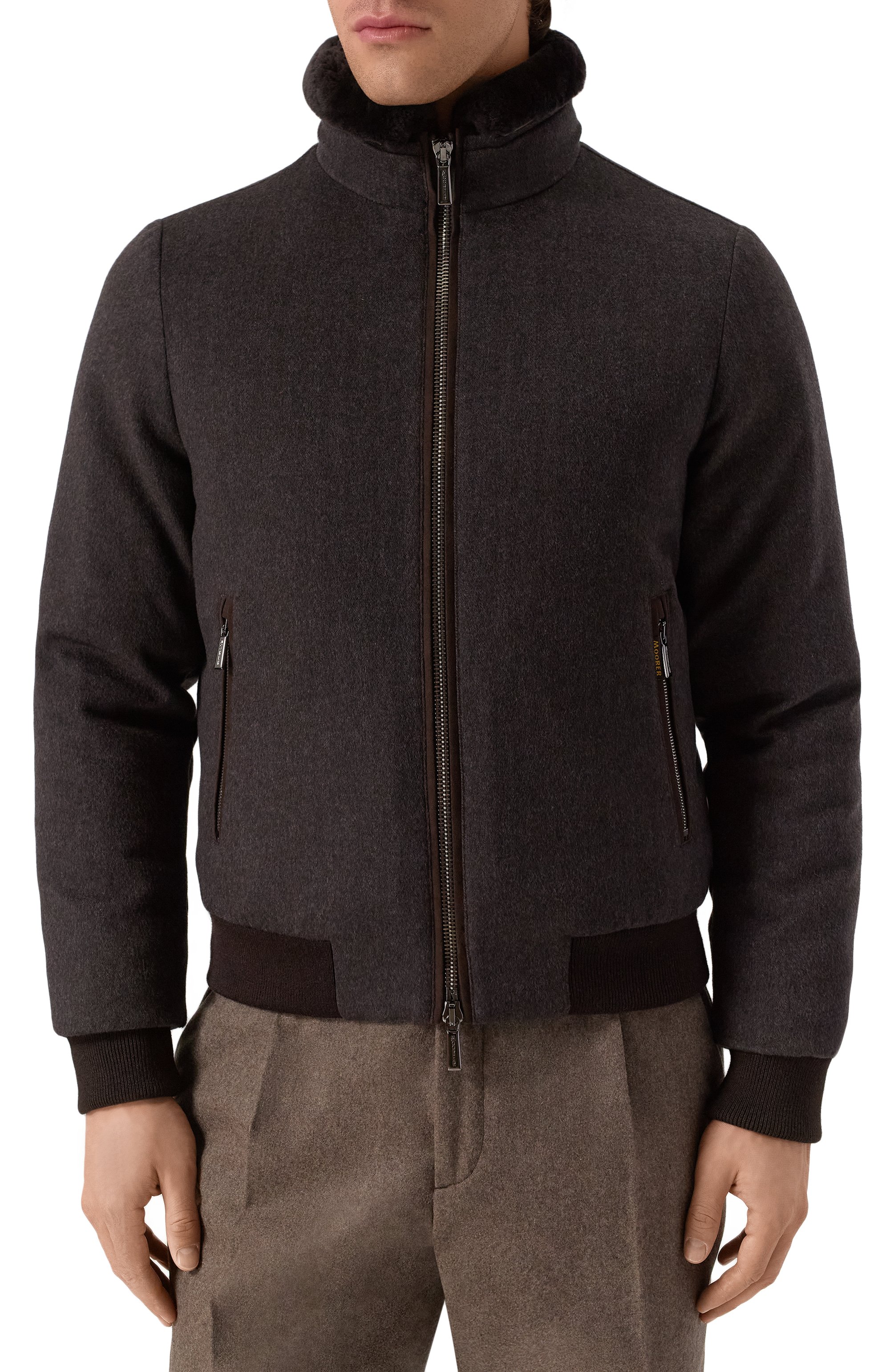 Бомбер bellati-ls9 с отделкой из овчины MOORER, арт. BELLATI/LS9, фото 3