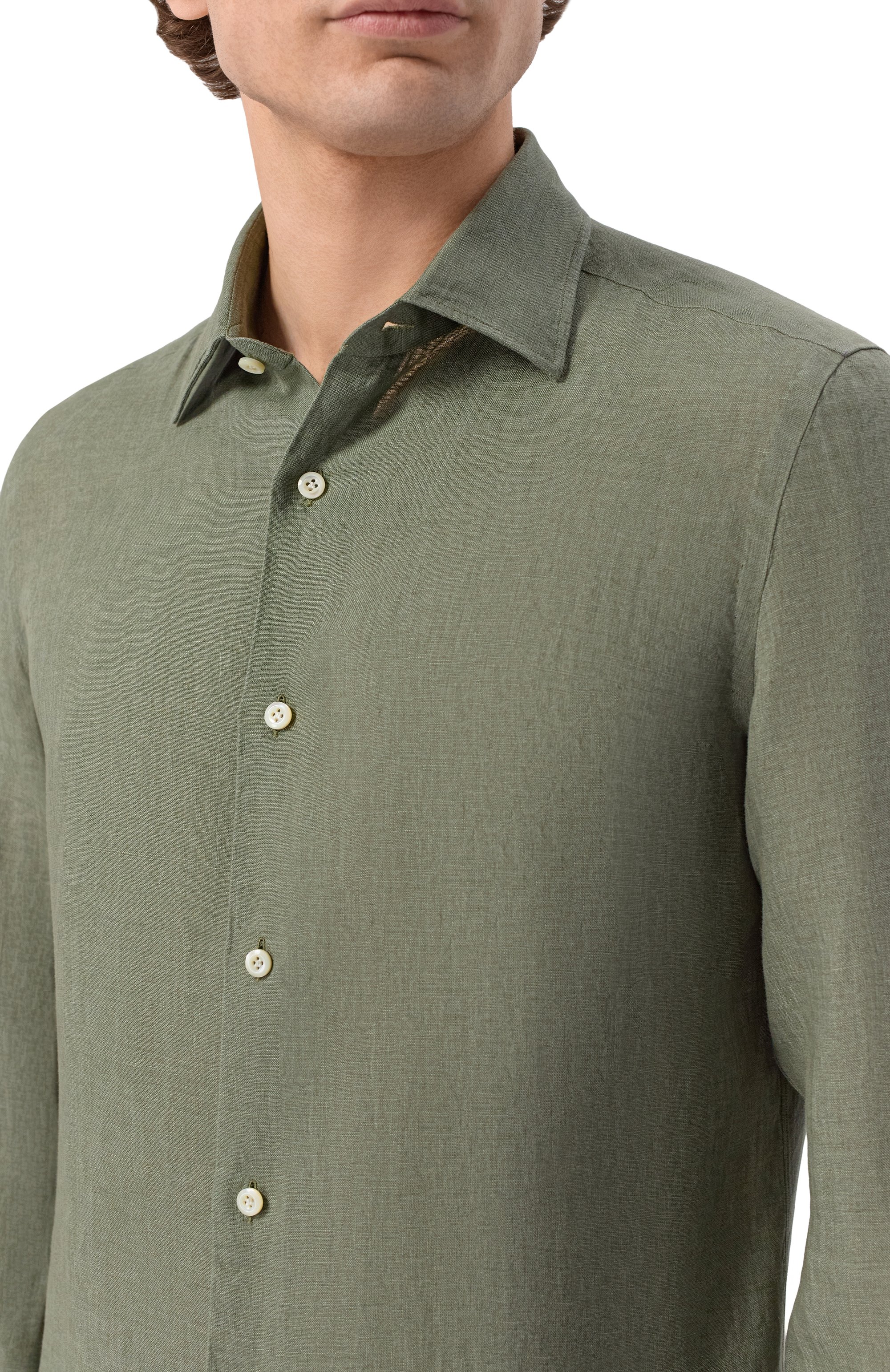 Льняная рубашка GIAMPAOLO, арт. 608/TS44322, фото 5