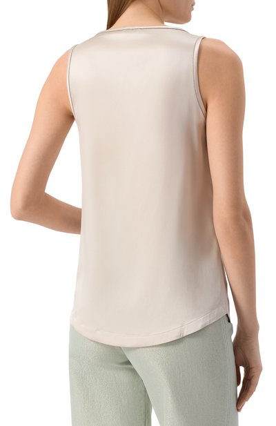 Атласный топ BRUNELLO CUCINELLI, арт. M0C59DE330, фото 4