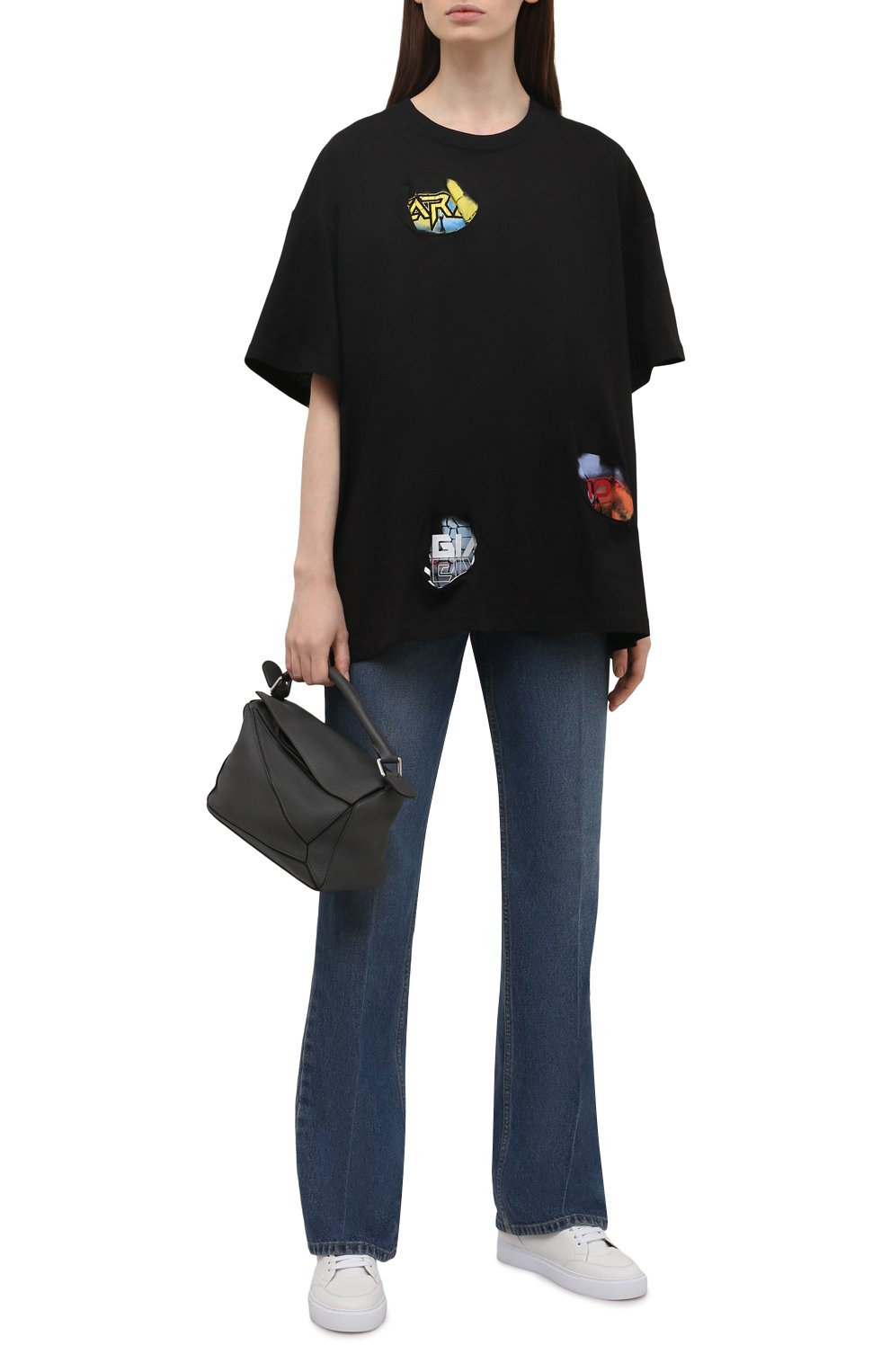 Хлопковая футболка RAF SIMONS черного цвета по цене 47450 руб., арт. 212-W115-19001, фото 2 Хлопковая футболка RAF SIMONS, арт. 212-W115-19001, фото 2