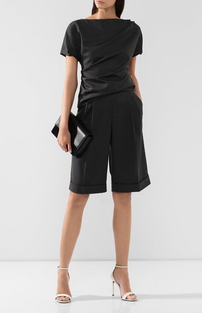 Шерстяной топ DRIES VAN NOTEN серого цвета по цене 78200 руб., арт. 192-30732-8182, фото 2 Шерстяной топ DRIES VAN NOTEN, арт. 192-30732-8182, фото 2