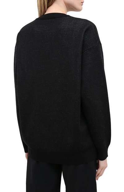 Пуловер MSGM черного цвета по цене 35350 руб., арт. 2941MDM130 207774, фото 4 Пуловер MSGM, арт. 2941MDM130 207774, фото 4