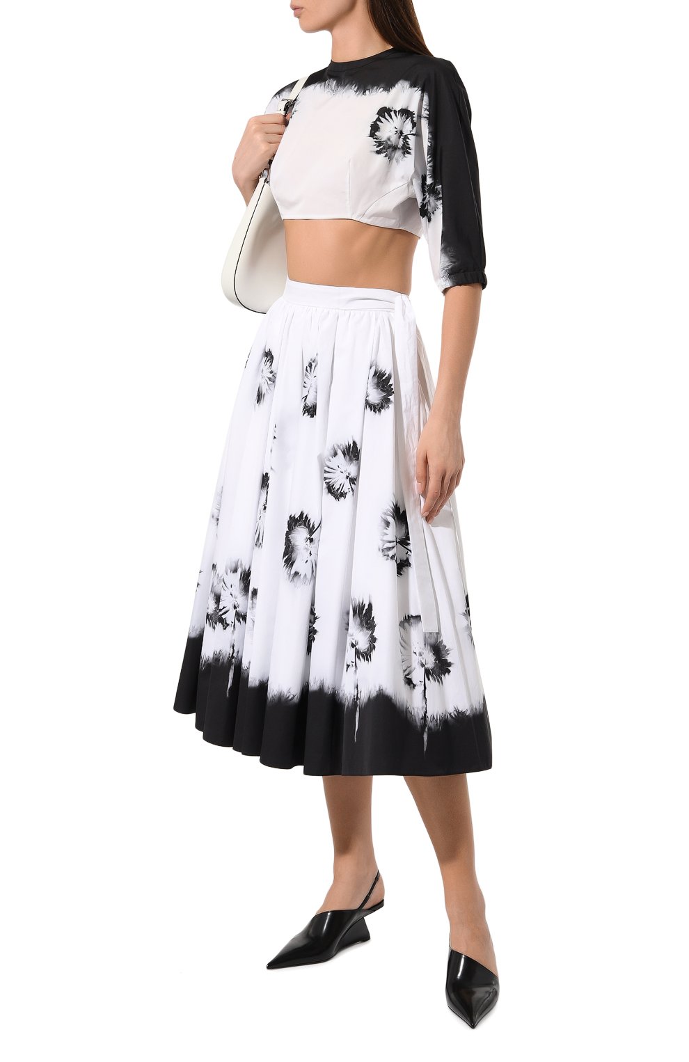 Хлопковая юбка PRADA, арт. P103T-1ZBQ-F0964-211, фото 2