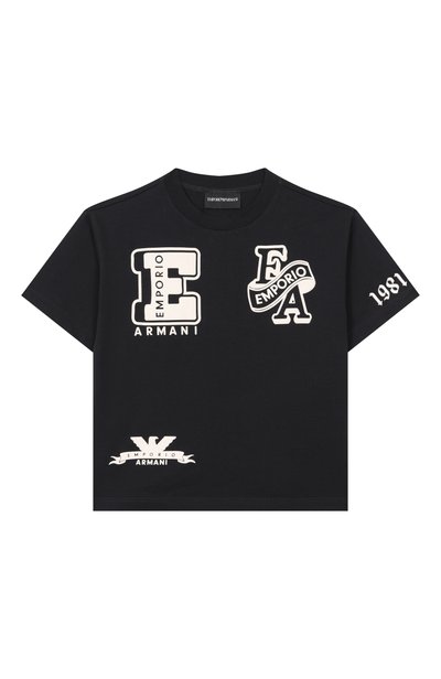 Хлопковая футболка EMPORIO ARMANI, арт. EB001362/AF13715
