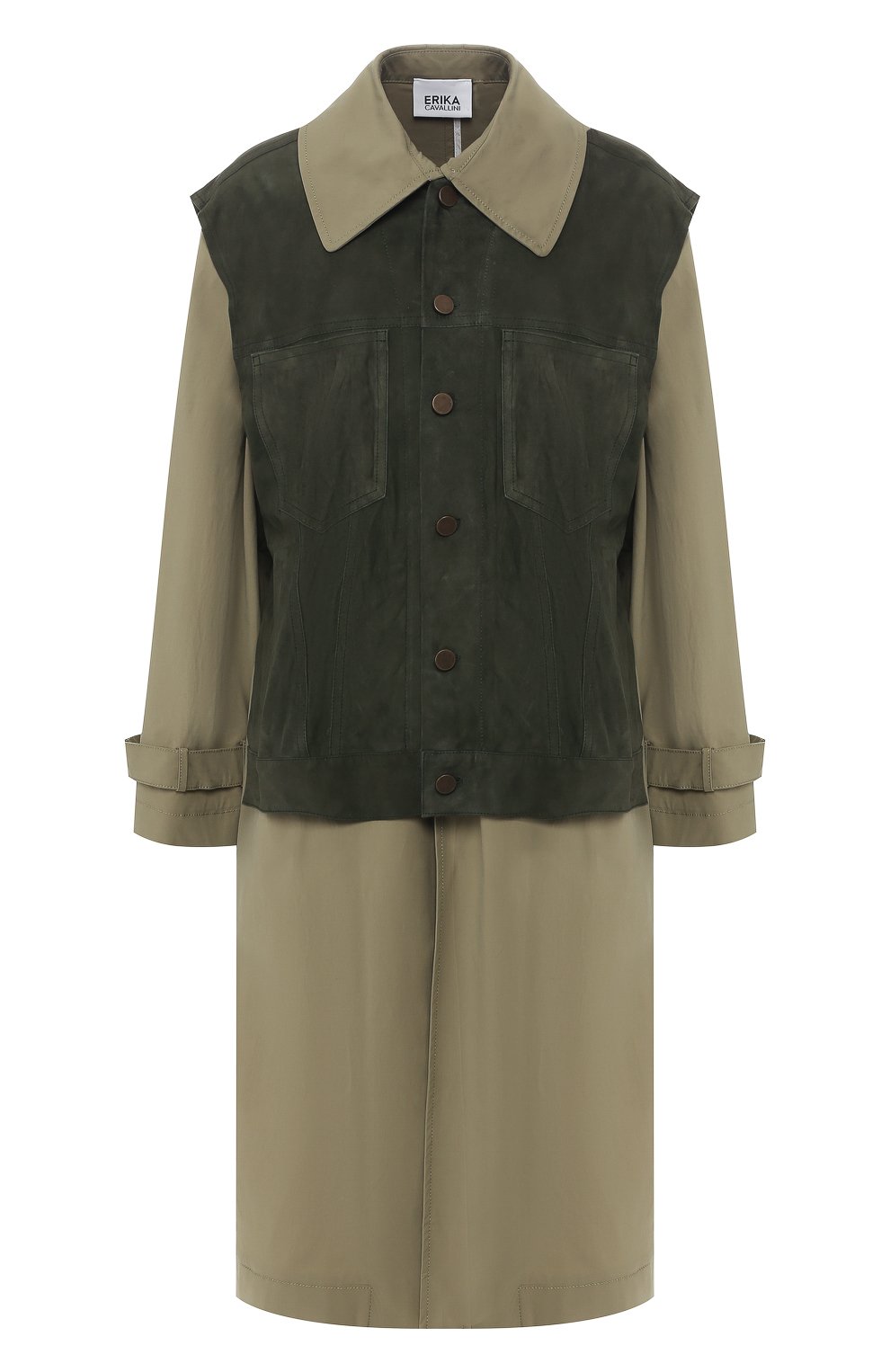 Замшевое пальто ERIKA CAVALLINI, арт. P0/P/P0SW01, фото 1