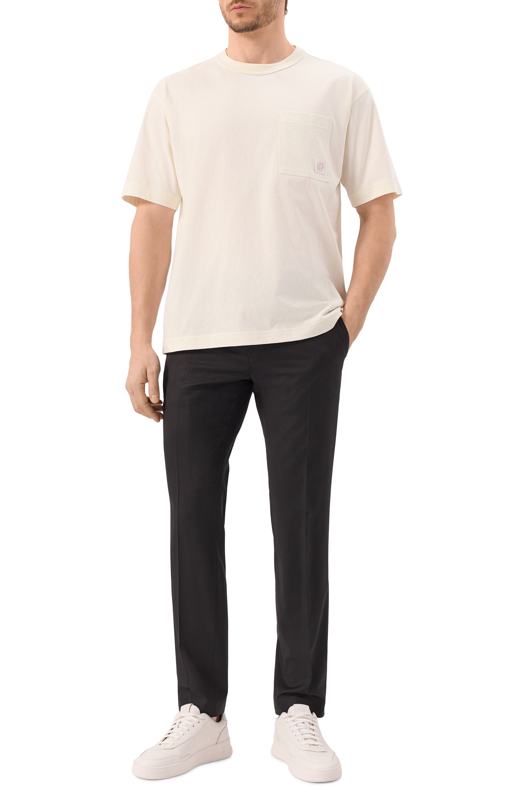 Хлопковая футболка BOSS ORANGE, арт. 50536784, фото 2