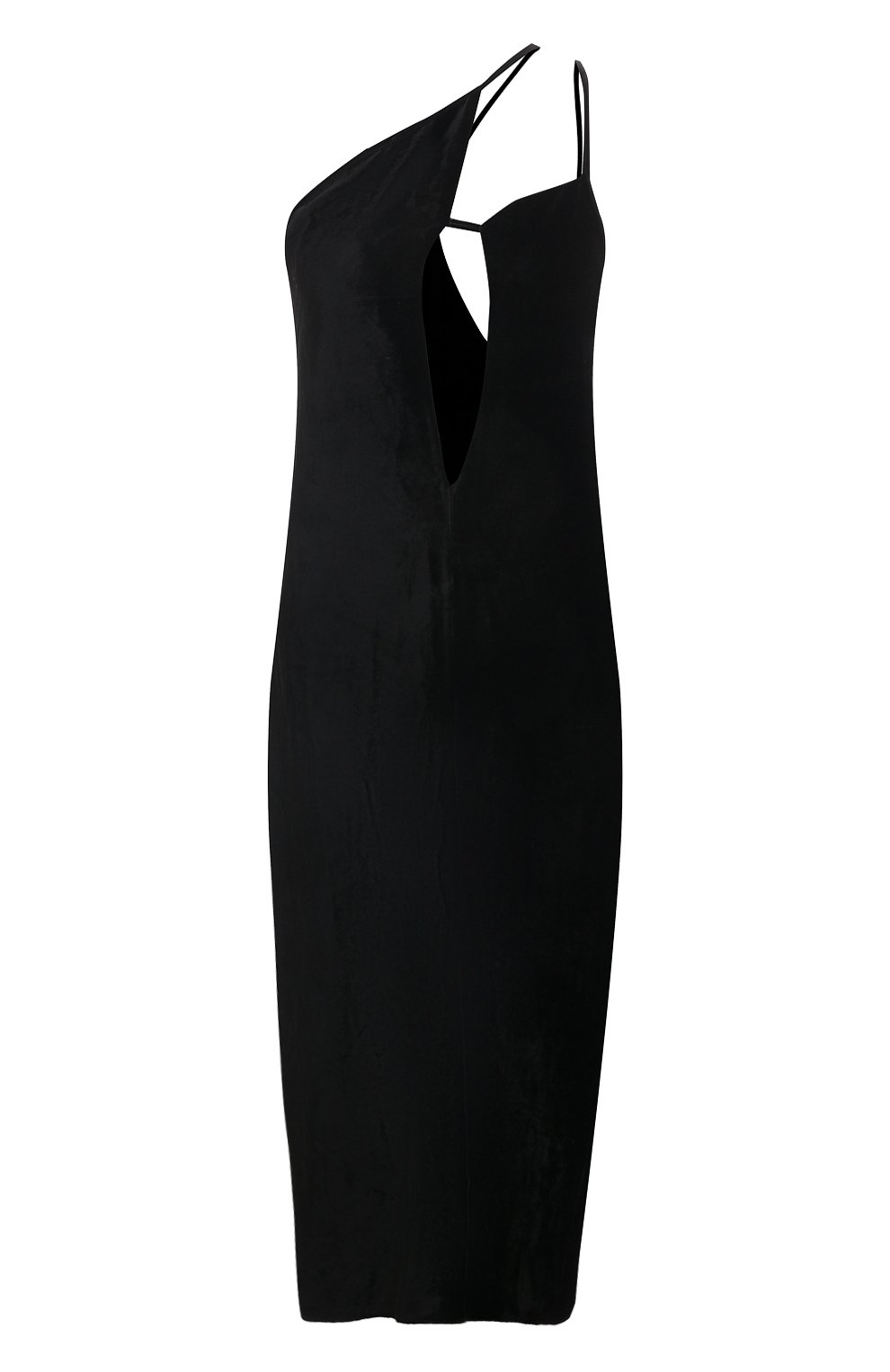Платье из вискозы и шелка WHO_AM, арт. FD6-SS22.3-BLK, фото 1