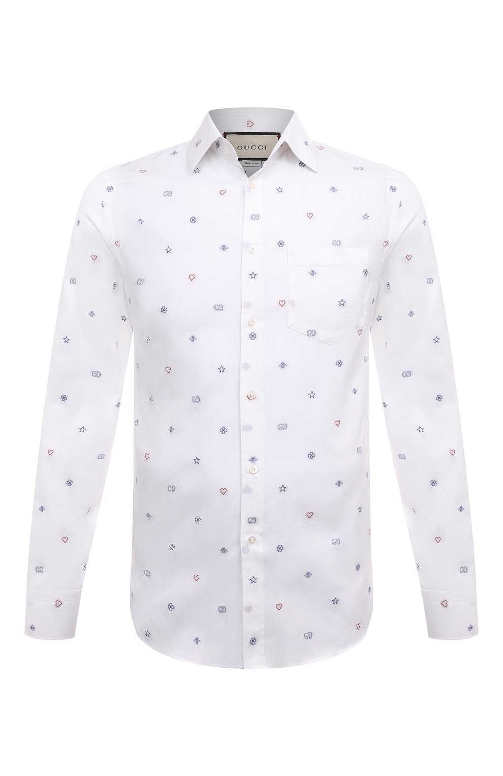 Хлопковая рубашка GUCCI, арт. 625883 ZAEDI, фото 1