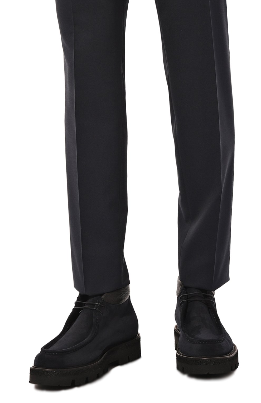 Замшевые ботинки BARRETT темно-синего цвета по цене 56700 руб., арт. 222U007.11, фото 3 Замшевые ботинки BARRETT, арт. 222U007.11, фото 3