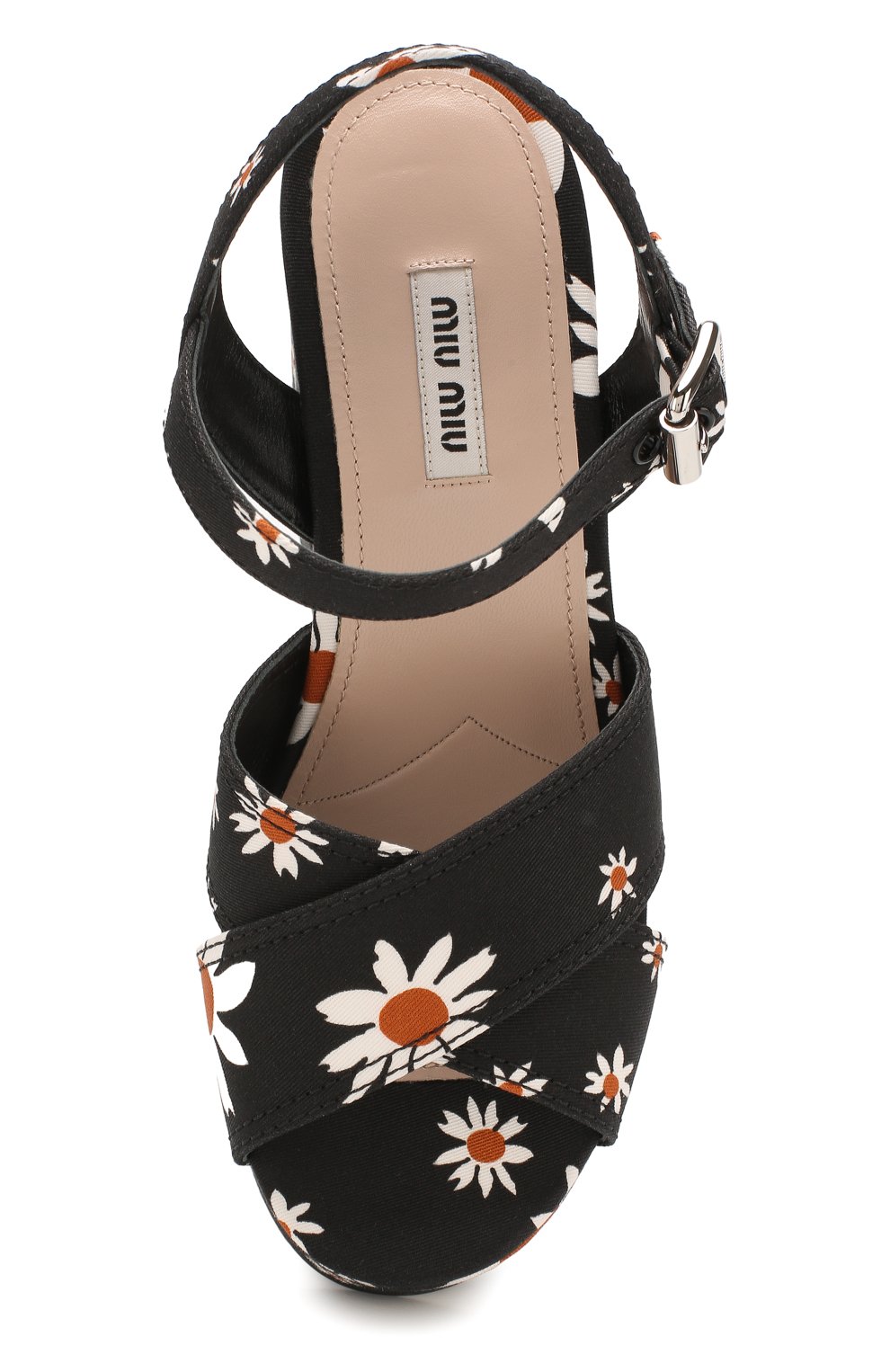 Текстильные босоножки MIU MIU, арт. 5XZ440/3L7K, фото 5