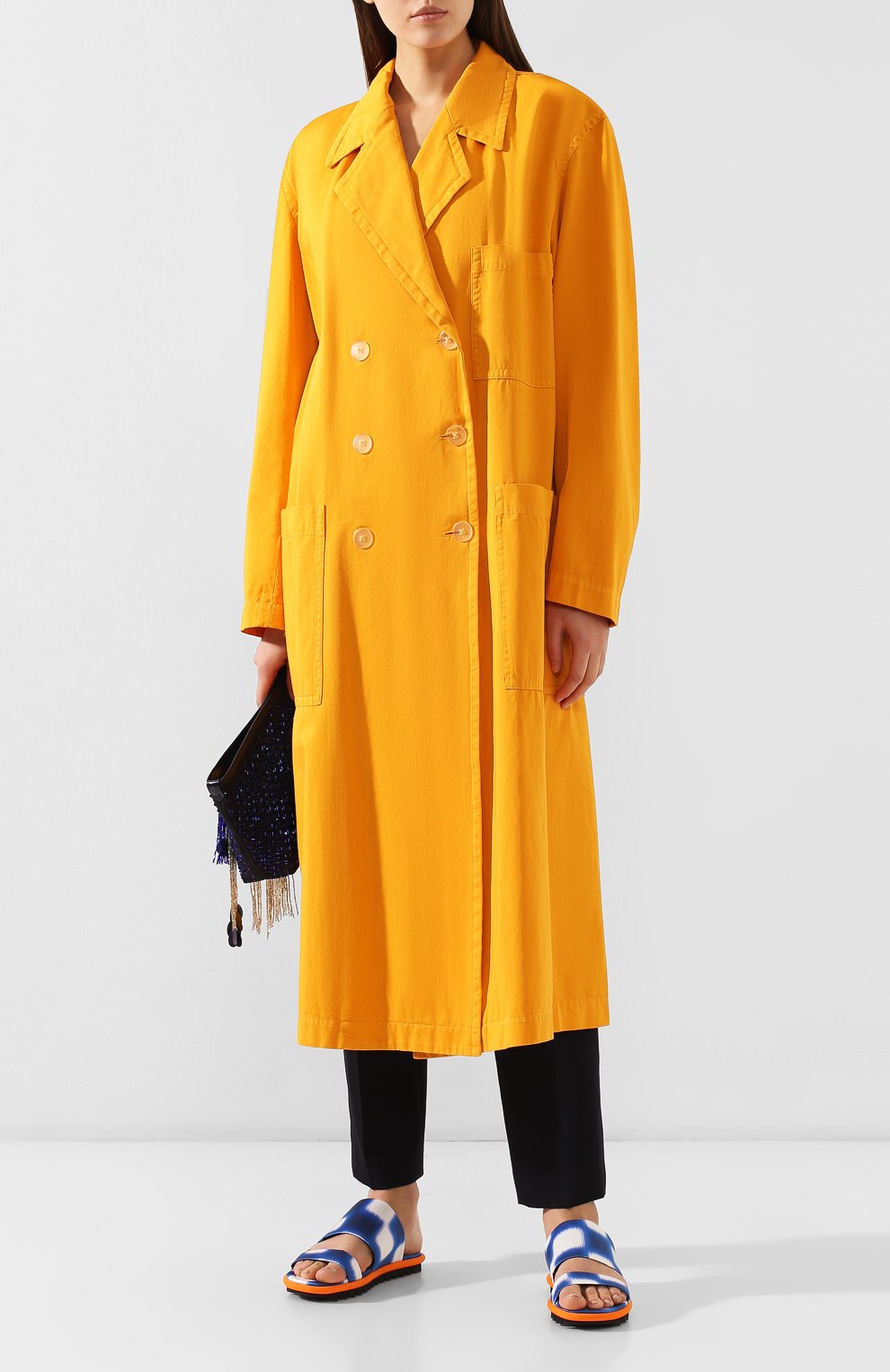 Хлопковый плащ DRIES VAN NOTEN, арт. 191-10232-7290, фото 2