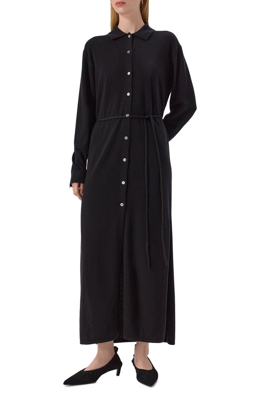 Платье из шерсти и кашемира 12 STOREEZ 134628 Чёрный  134628 Фото 2