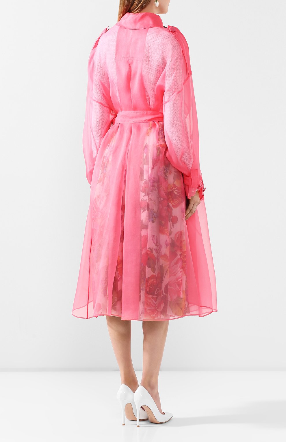 Шелковый плащ DOLCE & GABBANA, арт. F0Z65T/FU1BU, фото 4