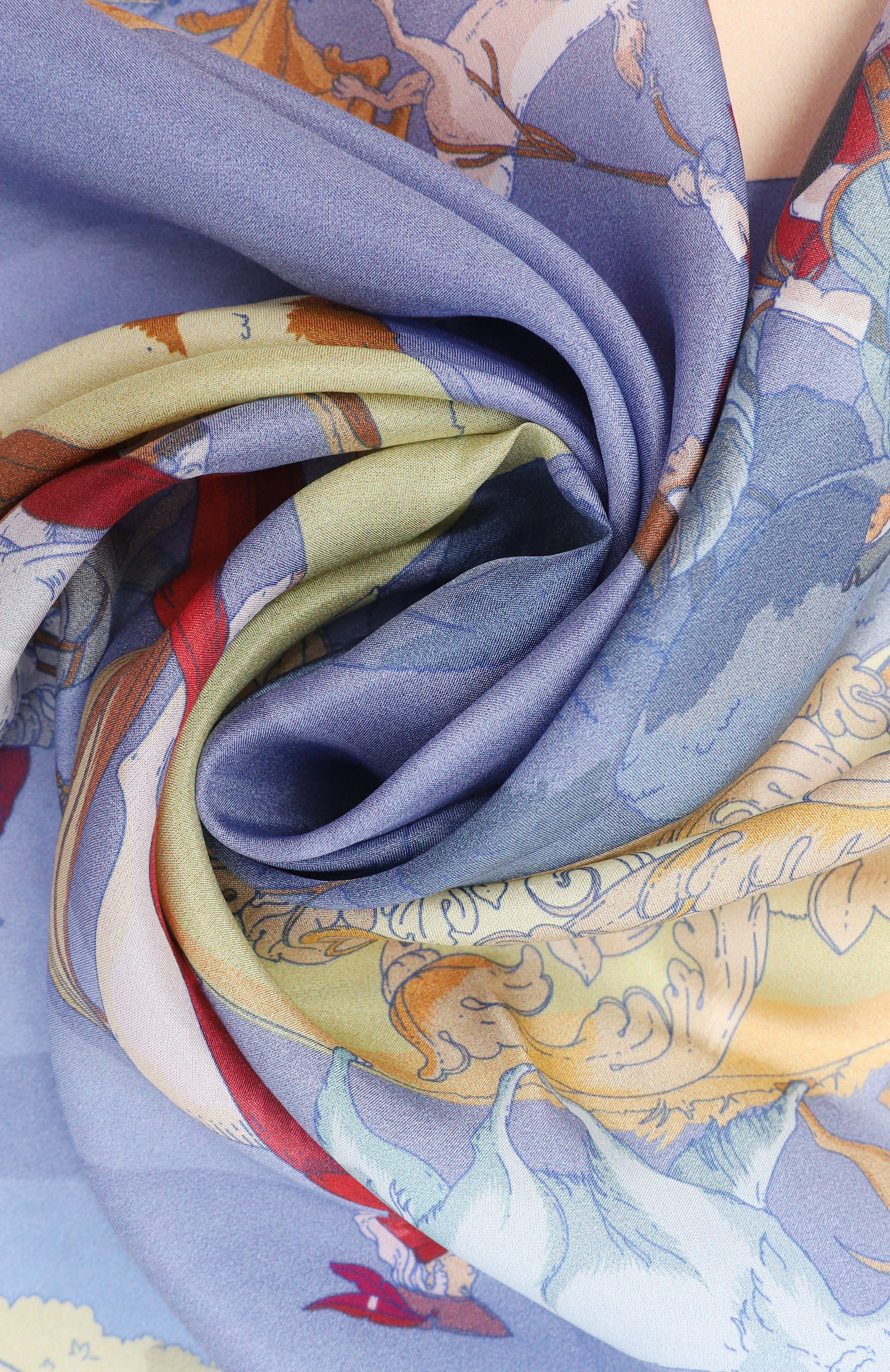 Шелковый платок царская охота GOURJI, арт. 91168937/55172, фото 3