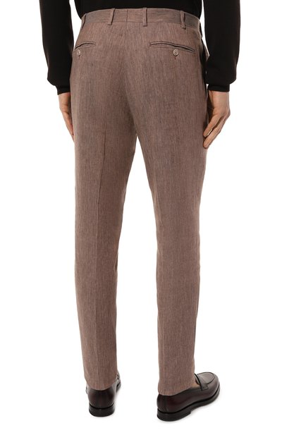 Костюм изо льна и хлопка CANALI коричневого цвета по цене 129500 руб., арт. 20276/53/AE02520/0UTLET AW22-23, фото 5 Костюм изо льна и хлопка CANALI, арт. 20276/53/AE02520/0UTLET AW22-23, фото 5