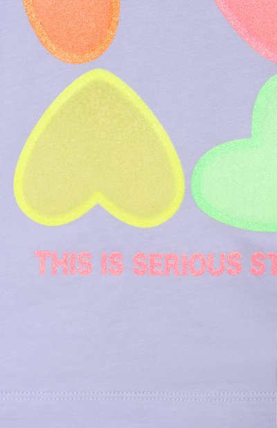 Хлопковая футболка BILLIEBLUSH сиреневого цвета по цене 7380 руб., арт. U21955, фото 3 Хлопковая футболка BILLIEBLUSH, арт. U21955, фото 3