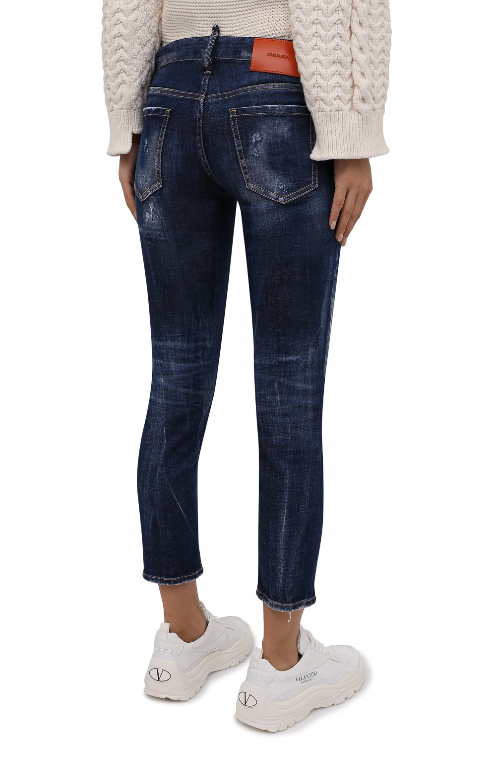 Джинсы DSQUARED2 темно-синего цвета по цене 57000 руб., арт. S72LB0468/S30342, фото 4 Джинсы DSQUARED2, арт. S72LB0468/S30342, фото 4