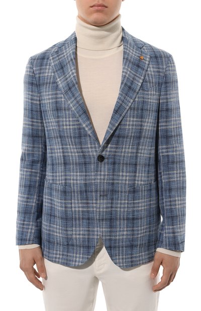 Пиджак из хлопка и льна SARTORIA LATORRE, арт. EF74/QF0893, фото 5