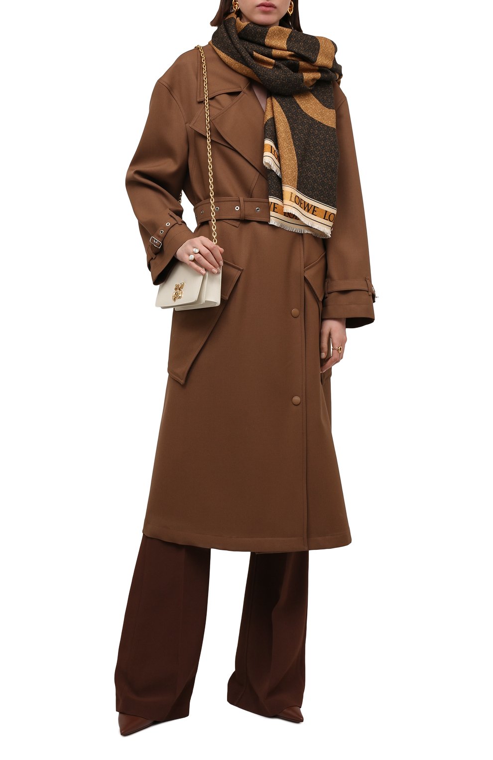 Платок из шелка и шерсти LOEWE, арт. F606257X58, фото 2