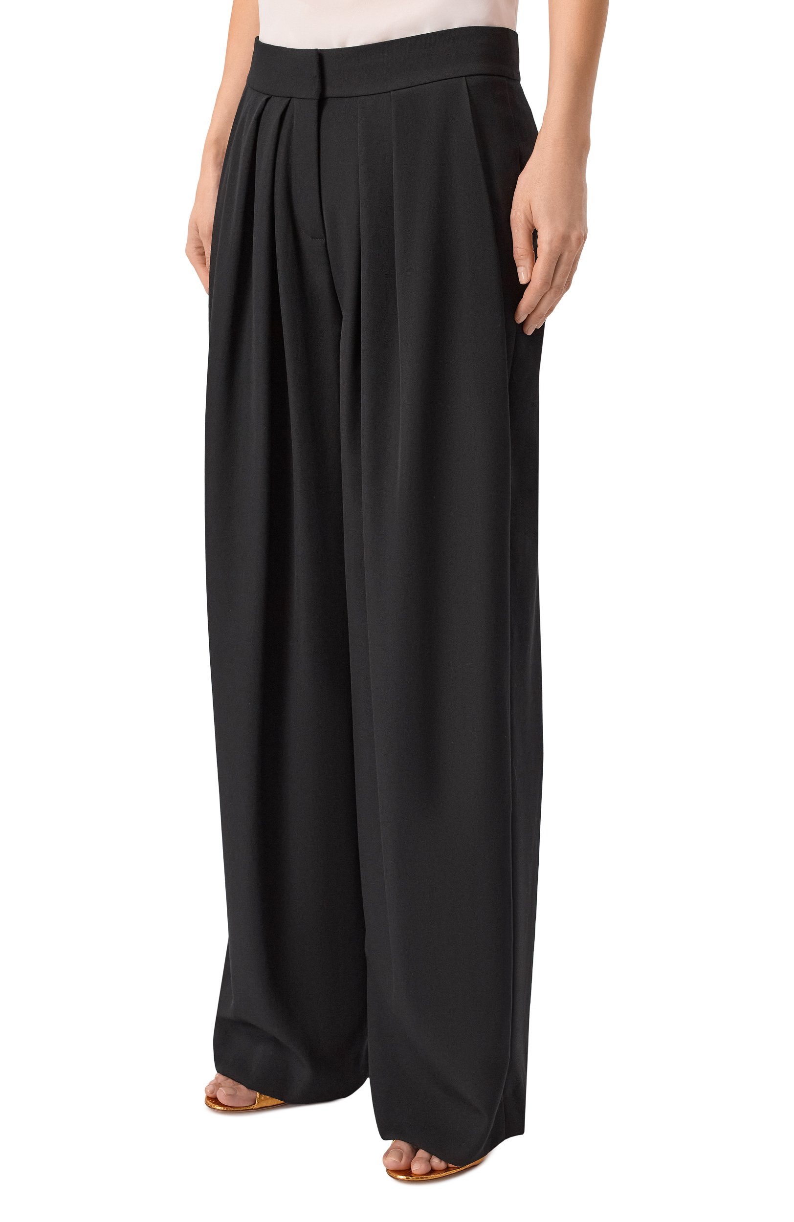 Шерстяные брюки BALMAIN, арт. HF1P0170/WC09, фото 3