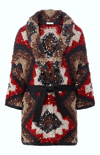 Вязаной кардиган с поя сом и пайетками BRUNELLO CUCINELLI, арт. M9Z611026, фото 1