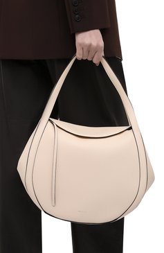 Женская сумка lin medium WANDLER белого цвета, арт. LIN BAG | Фото 2 (Материал: Натуральная кожа; Сумки-технические: Сумки top-handle; Размер: medium)