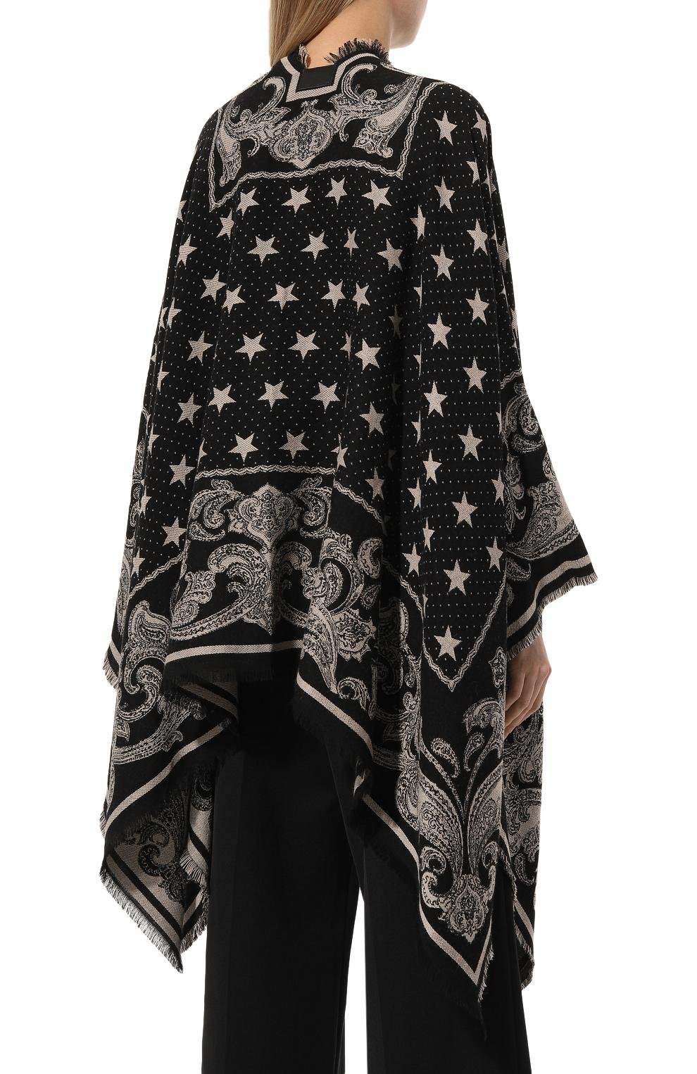 Пончо из вискозы и шерсти BALMAIN, арт. CF1XL065/VE34., фото 4