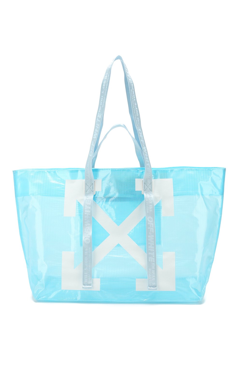 Сумка-тоут OFF-WHITE голубого цвета по цене 29500 руб., арт. 0WNA094R20H07071B301, фото 6 Сумка-тоут OFF-WHITE, арт. 0WNA094R20H07071B301, фото 6