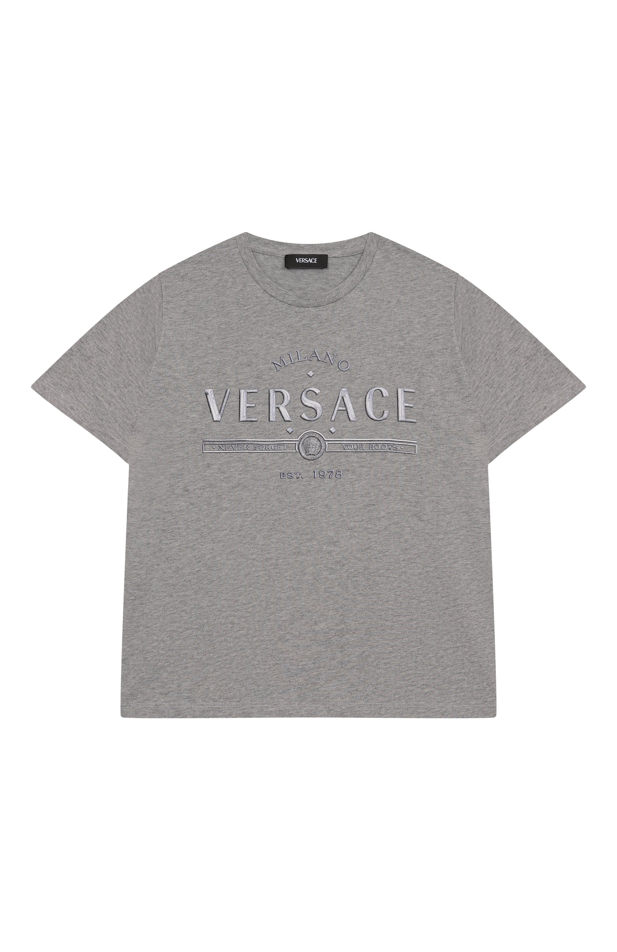 Хлопковая футболка VERSACE, арт. 1018293/1A13085/8A-14A, фото 1