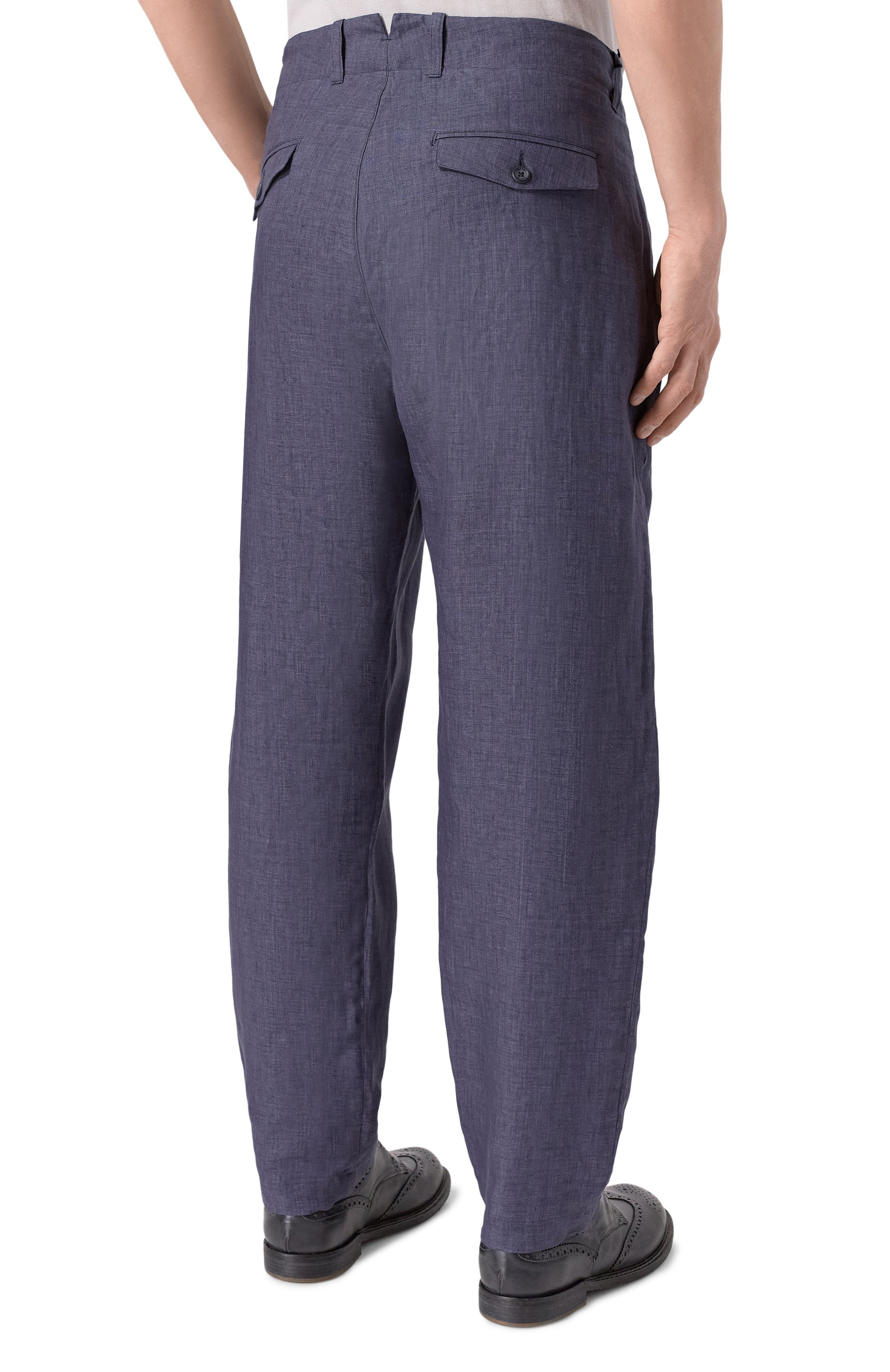 Льняные брюки HANNES ROETHER, арт. PA21DRE.619, фото 4