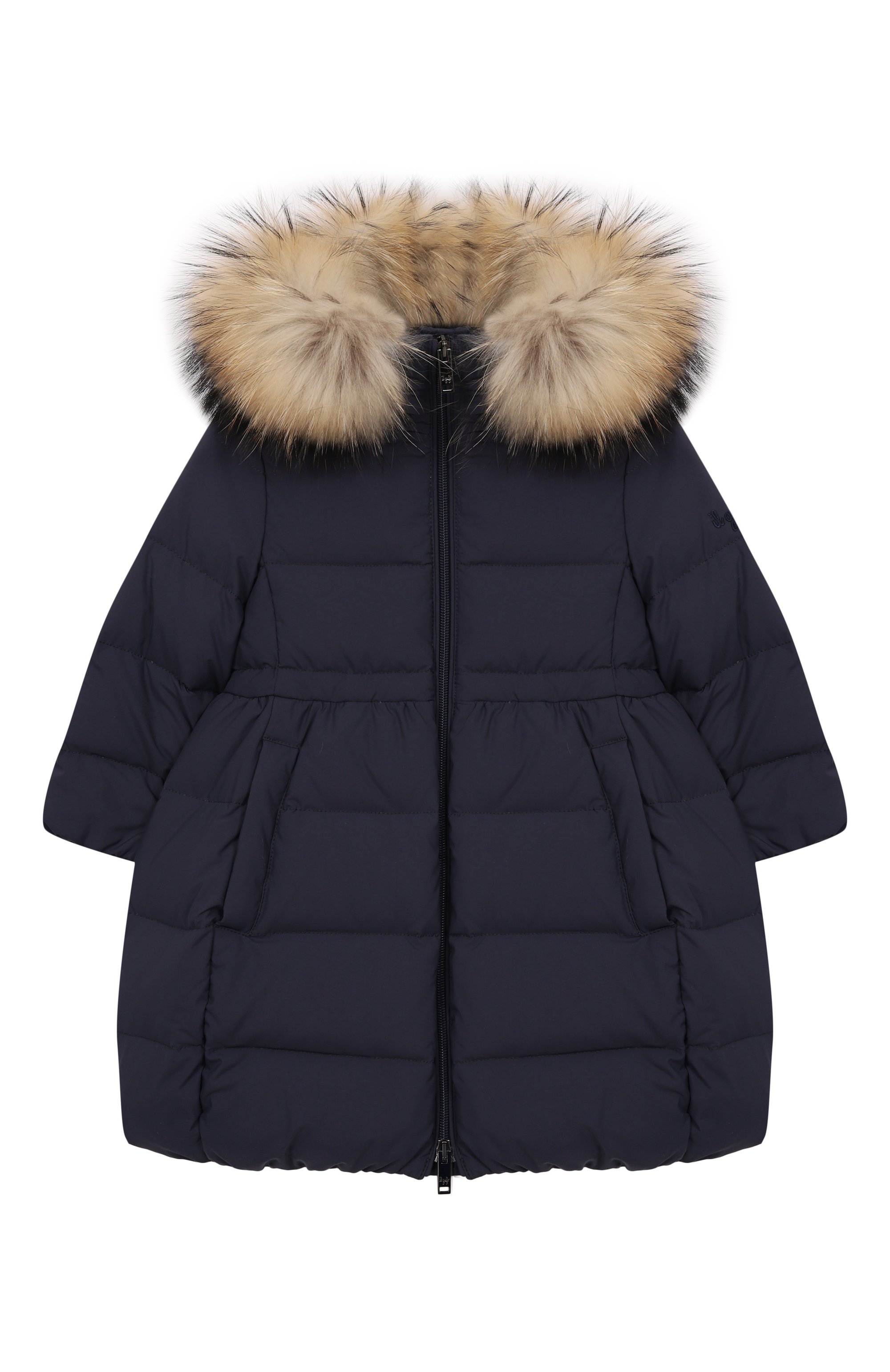 Пуховое пальто с отделкой из енота IL GUFO, арт. A25GGP0005N0108/2-4, фото 1