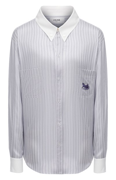 Женская шелковая рубашка CELINE, арт. 2C460547K