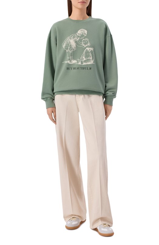 Хлопковый свитшот Undercover UC2E1895-3 Зелёный  UC2E1895-3 Фото 2