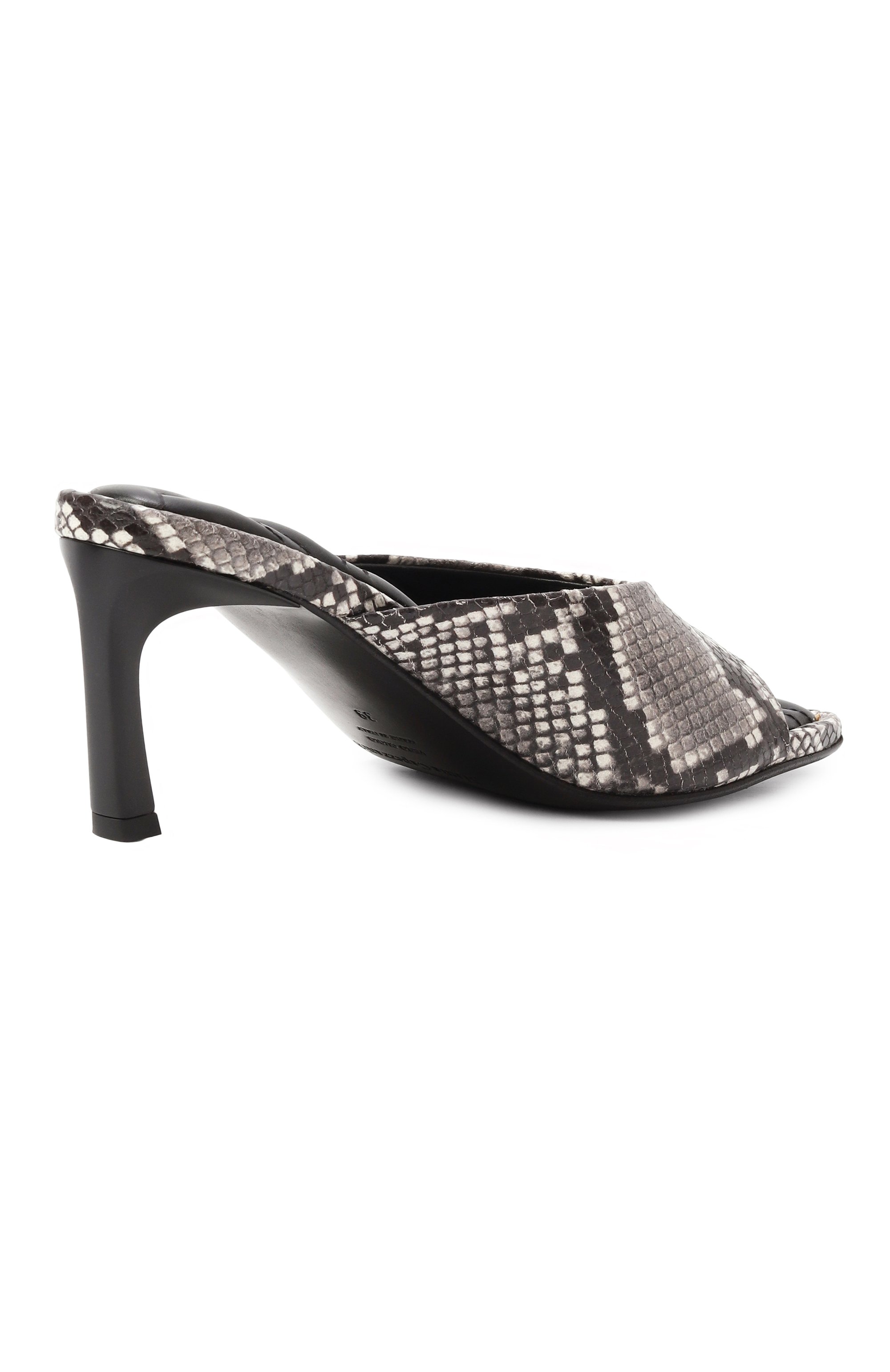 Кожаные мюли MATTIA CAPEZZANI серого цвета по цене 59950 руб., арт. W450/STAMPA, фото 5 Кожаные мюли MATTIA CAPEZZANI, арт. W450/STAMPA, фото 5