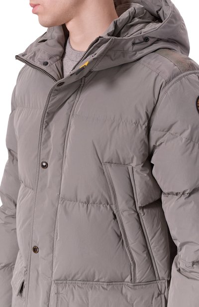 Пуховик PARAJUMPERS светло-серого цвета по цене 133000 руб., арт. 25WMPMPUHF04, фото 5 Пуховик PARAJUMPERS, арт. 25WMPMPUHF04, фото 5
