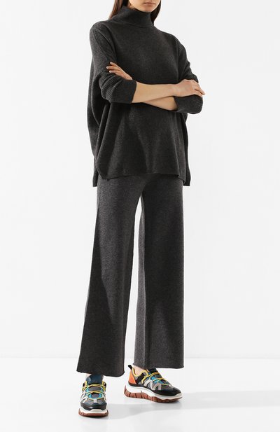 Кашемировые брюки NOT SHY серого цвета по цене 47700 руб., арт. 3501032C, фото 2 Кашемировые брюки NOT SHY, арт. 3501032C, фото 2