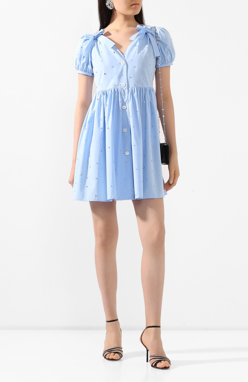 Хлопковое платье MIU MIU, арт. MF3589-1V7E-F0076, фото 2