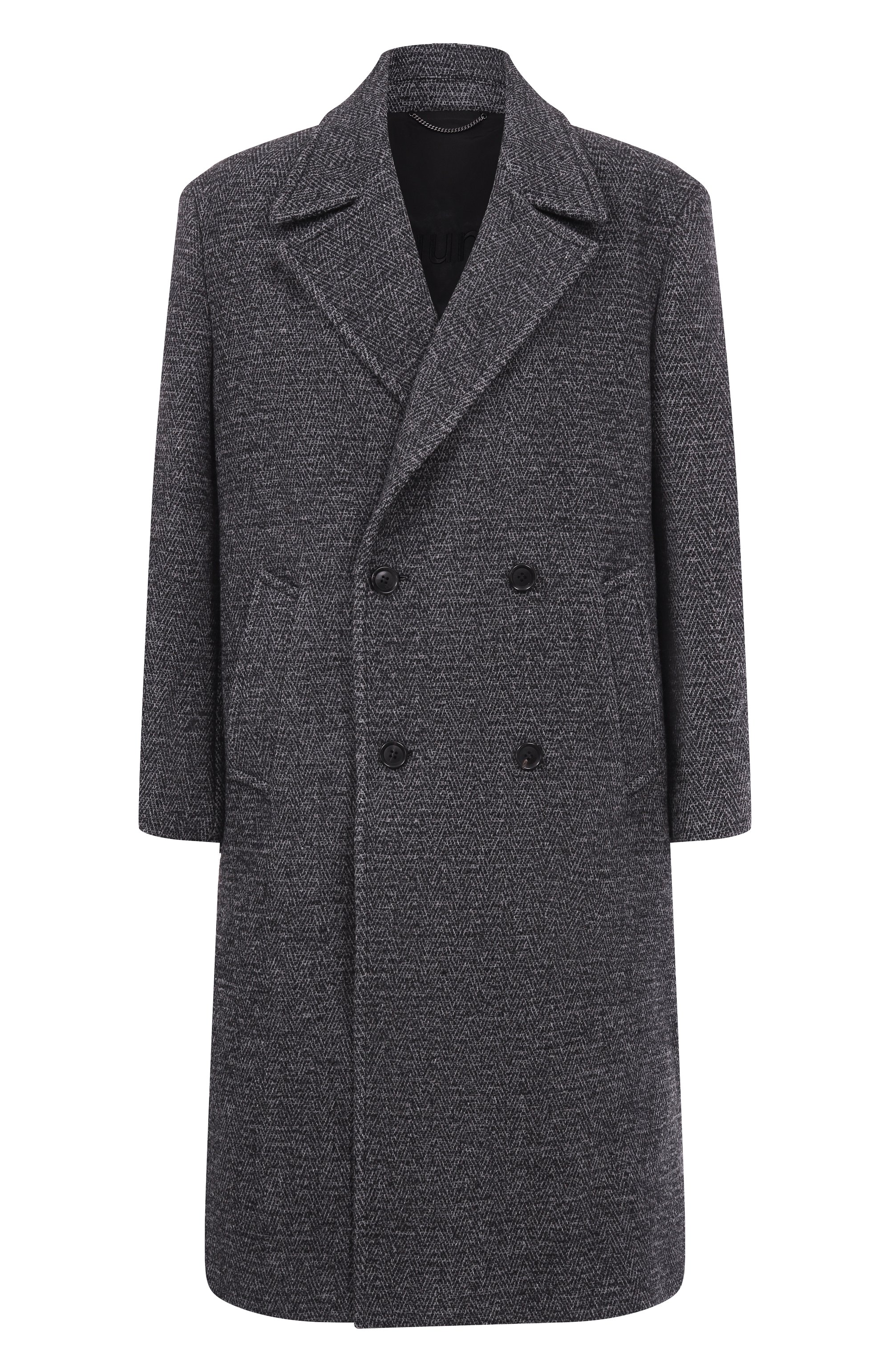 Шерстяное пальто JUUN.J темно-серого цвета по цене 182000 руб., арт. JC5X30P31, фото 1 Шерстяное пальто JUUN.J, арт. JC5X30P31, фото 1